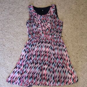 IZ Beyer pink blue dress size medium